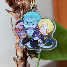 Load image into Gallery viewer, 'Riptide' Zoro + Sanji Arcrylic charm (2')(PREORDER)