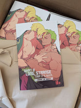 Load image into Gallery viewer, What A Long, Strange Trip It's Been: Zoro X Sanji Paperback Fanbook #1 (PREORDER)