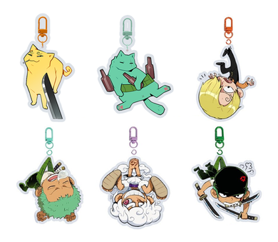 One Piece Arcrylic Charms (PREORDER)