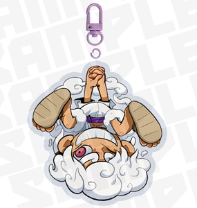 Arcrylic Charm: Luffy Gear 5 (2.5')