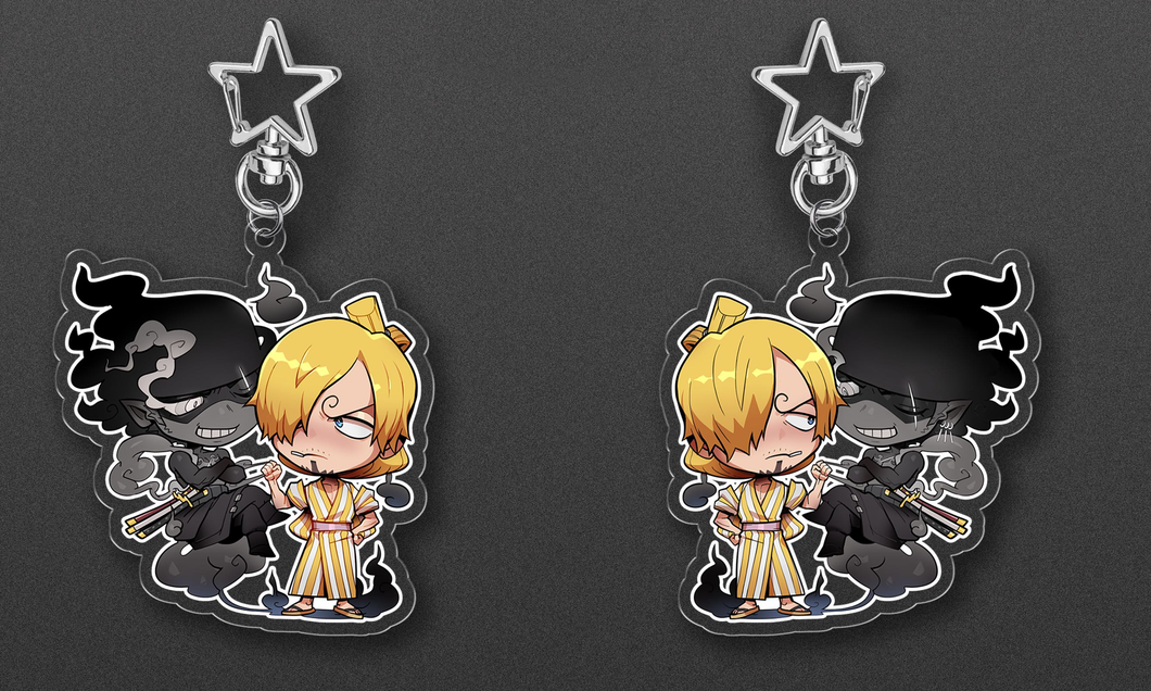 'Penumbra' Zoro + Sanji Arcrylic Charm (2.5')